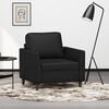 vidaXL Sofa Chair Black 23.6" Faux Leather