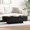 vidaXL Coffee Table Black Oak 39.37 x 19.49 x 12.20 in Engineered Wood