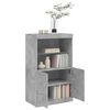 vidaXL Sideboard Concrete gray Engineered wood, glass Large Sideboard