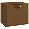 vidaXL Wall Cabinet Honey brown Solid pine wood, engineered wood Medium