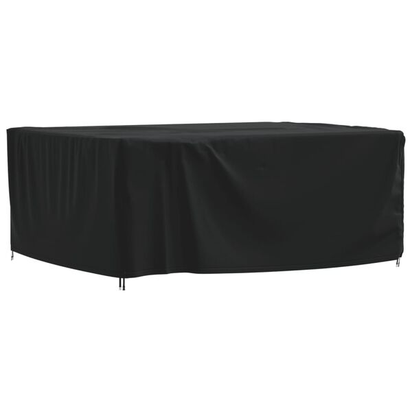 vidaXL Garden Furniture Cover Black 420D Oxford with PU Coating