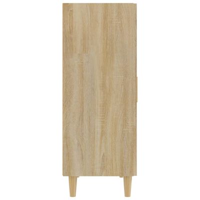 vidaXL Sideboard Sonoma Oak 27.6"x13.4"x35.4" Engineered Wood