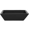 vidaXL Basin Ceramic Square Black 16.3x16.3x4.7"