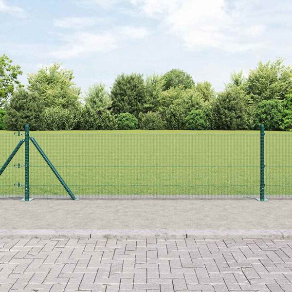 vidaXL Fence Post Green 32.81 x 1.31 ft (0.47 x 0.47 in mesh)