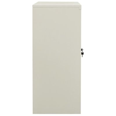 vidaXL Office Cabinet with Planter Box Light Gray 35.4"x15.7"x44.5" Steel