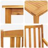 vidaXL Garden Dining Set 3 pcs Brown solid acacia wood