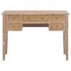 vidaXL Writing Desk Brown MDF and Pine Wood Standard Writing Desk