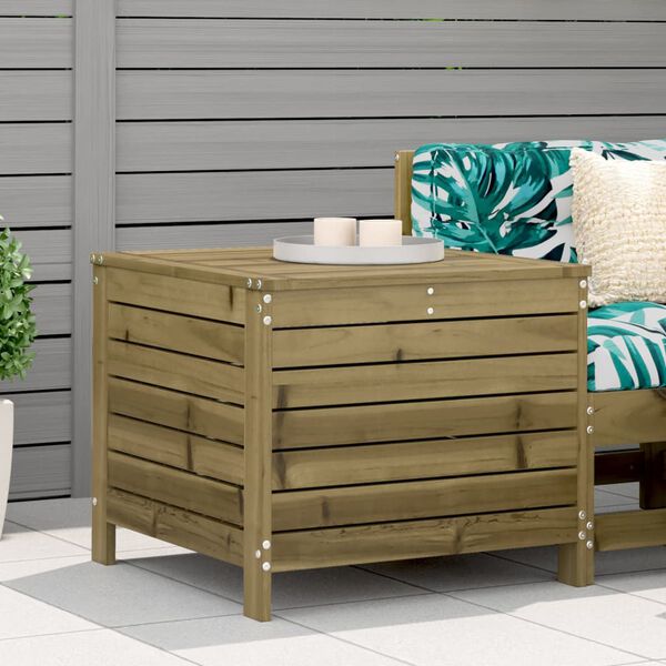 vidaXL Garden Footstool Natural wood Treated pinewood Standard Modular