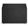 vidaXL Garden Bench Cover Black Polyethylene, Aluminum