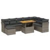 vidaXL Garden Sofa Set Grey