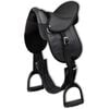 vidaXL Saddle Set Black Plastic, Polyester 10-inch seat Durable