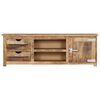 vidaXL TV Stand Brown Solid mango wood, engineered wood Medium TV Stand