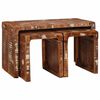 vidaXL Nesting Tables Brown Solid Mango Wood