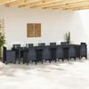 vidaXL Garden Table Anthracite 157.48 x 39.37 x 28.74 in Poly Rattan