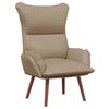 vidaXL Armchair Cappuccino 27.17 x 29.13 x 36.61 in Artificial Leather