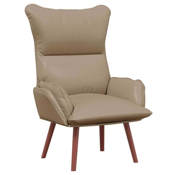 vidaXL Armchair Cappuccino 27.17 x 29.13 x 36.61 in Artificial Leather