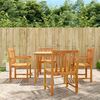 vidaXL Garden Dining Set Natural Wood Brown Solid Acacia wood Medium