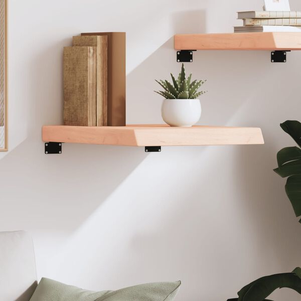 vidaXL Wall Shelf Medium brown Solid Oak Wood 15.7x23.6 in Wall Shelf