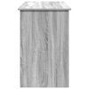 vidaXL Desk Grey Sonoma Engineered Wood Standard Desk Rectangular