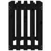 vidaXL Garden Raised Bed Black Solid Pine Wood 39.4 x 19.7 x 27.6 in