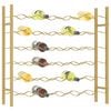 vidaXL Wine Rack for 36 Bottles Gold Metal