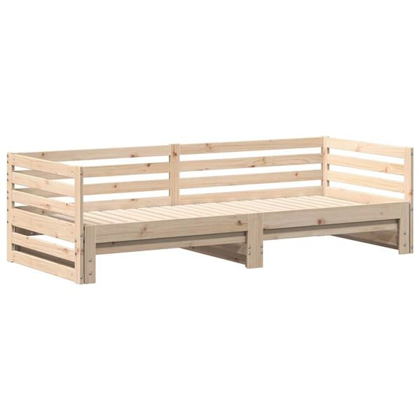 vidaXL Day bed with Trundle without Mattress 80x200 cm