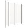 vidaXL 5-Panel Room Divider White 98.4"x70.9"