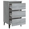 vidaXL Bed Cabinet Grey Sonoma Engineered wood 15.7x13.8x27.2 in