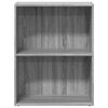vidaXL Bookcase Grey Sonoma Engineered wood Compact Bookcase