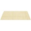 vidaXL Slatted Bed Base Natural Wood Solid poplar wood 47x78.7 in
