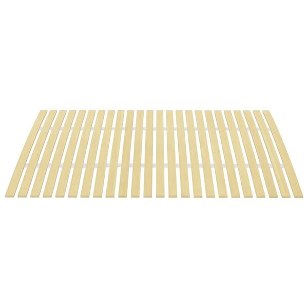 vidaXL Slatted Bed Base Natural Wood Solid poplar wood 47x78.7 in