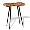 vidaXL Bar Table Brown and Black Solid Acacia wood and Iron Industrial