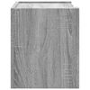 vidaXL Wall-mounted Bedside Cabinet Grey sonoma Engineered wood Small