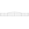 vidaXL Arched Gabion Baskets 20 pcs 157.5x11.8x40/60" Galvanised Iron