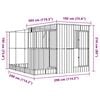 vidaXL Aviary Silver and anthracite Galvanized steel Large Durable