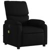 vidaXL Massage Recliner Chair Black Faux Leather, Metal, Plywood Standard