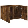 vidaXL TV Cabinet Smoked Oak Engineered Wood Medium TV Cabinet