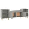 vidaXL TV Cabinet Concrete Grey Engineered wood 63 inches