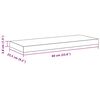 vidaXL Wall Shelf Set of 2 White Honeycomb MDF, metal