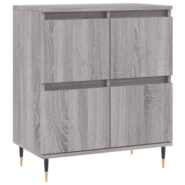 vidaXL Sideboard Gray Sonoma Engineered wood Medium Sideboard