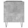 vidaXL Record Cabinet Concrete Grey Engineered Wood, Iron Medium