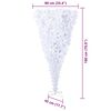 vidaXL Artificial Christmas Tree White 70.87 in PVC and Steel