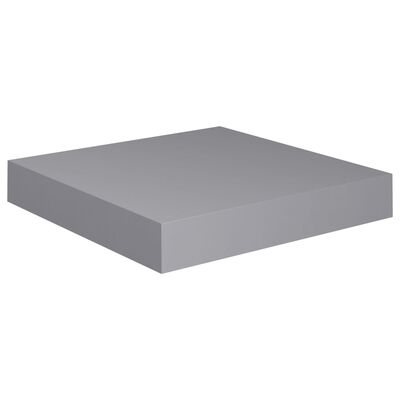 vidaXL Floating Wall Shelves 2 pcs Gray 9.1"x9.3"x1.5" MDF