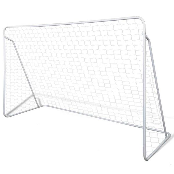 vidaXL Soccer Goal Post Net Set Steel 94.5"x35.4"x59.1"