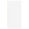 vidaXL Bookcase White Engineered wood, glass 80.3 x 14.6 x 29.5 in