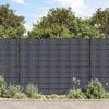 vidaXL Garden Privacy Screen PVC 229.7'x0.6' Dark Gray