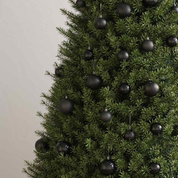 vidaXL Christmas Ball Set Set of 100 Black Plastic Various