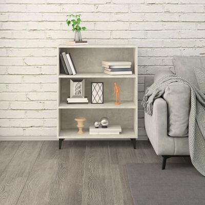 vidaXL Sideboard Concrete Gray 27.4"x12.8"x35.4" Engineered Wood