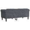 vidaXL Sofa Dark grey Velvet (100% polyester), plywood, solid wood