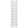 vidaXL Shoe Organizer White Plastic panels, Steel frames Shoe Organizer